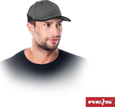 R.E.I.S. Czapka z daszkiem szaro-czarny CZFMN