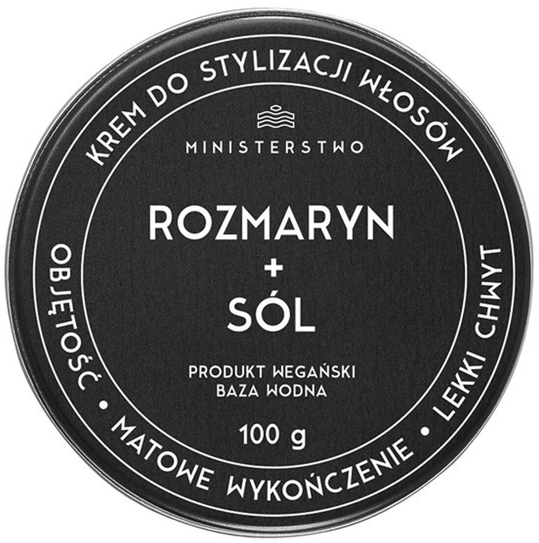 Ministerstwo Dobrego Mydła Krem do stylizacji włosów Rozmaryn+Sól 100g