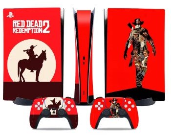 Naklejki Skórki na PlayStation 5 oraz Pady Motyw Red Dead Redemption 2