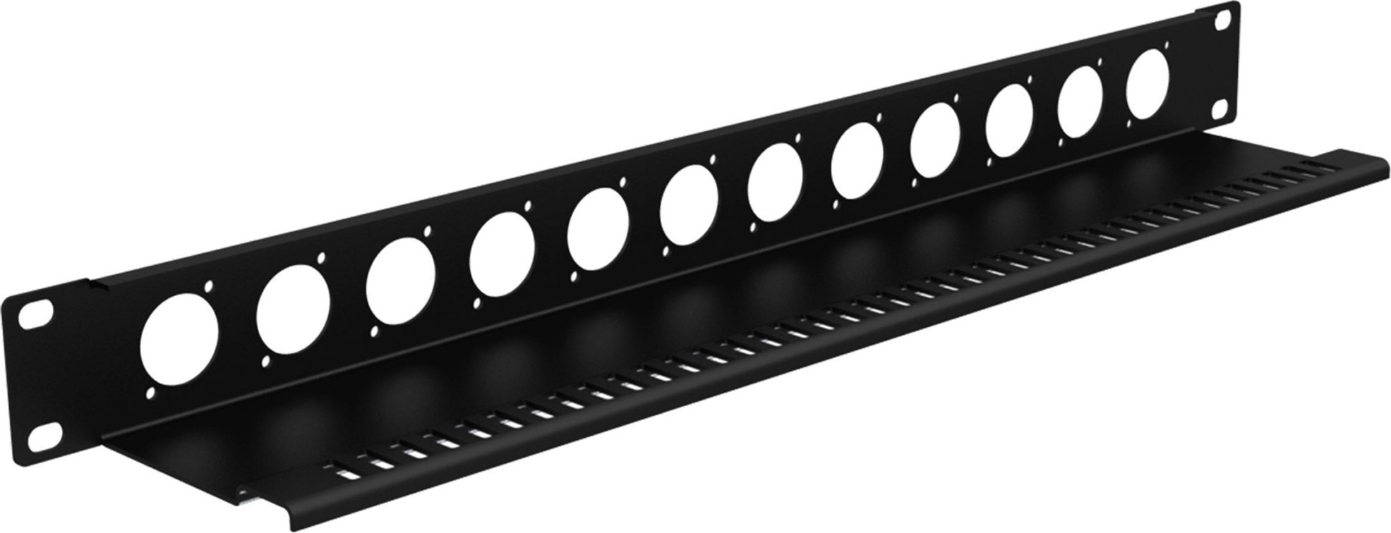 Caymon CAYMON BP112T Panel maskujący do szaf rack 19” z półką odciążającą, 12x D, 1 HE