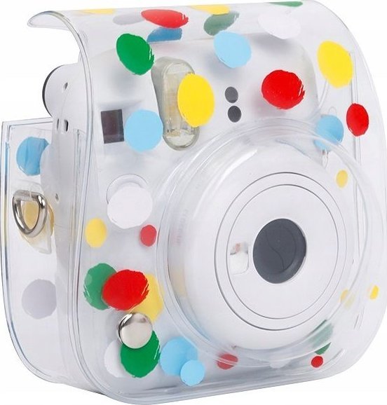Pokrowiec LoveInstant Futerał Etui Pokrowiec do FujiFilm INSTAX Mini 12 / Kolorowe Kropki