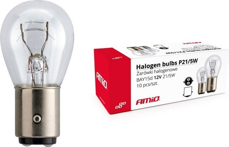 Żarówki P21W BA15s 21W 12V opak.10szt. uniwersalny