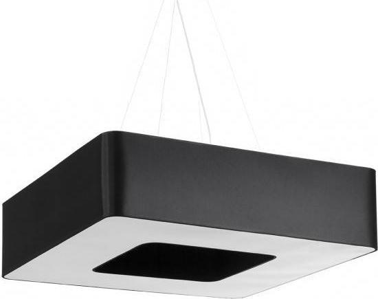 Lampa wisząca Sollux Wisząca LAMPA materiałowa SOL SL828 kwadratowa OPRAWA zwis abażurowy czarny
