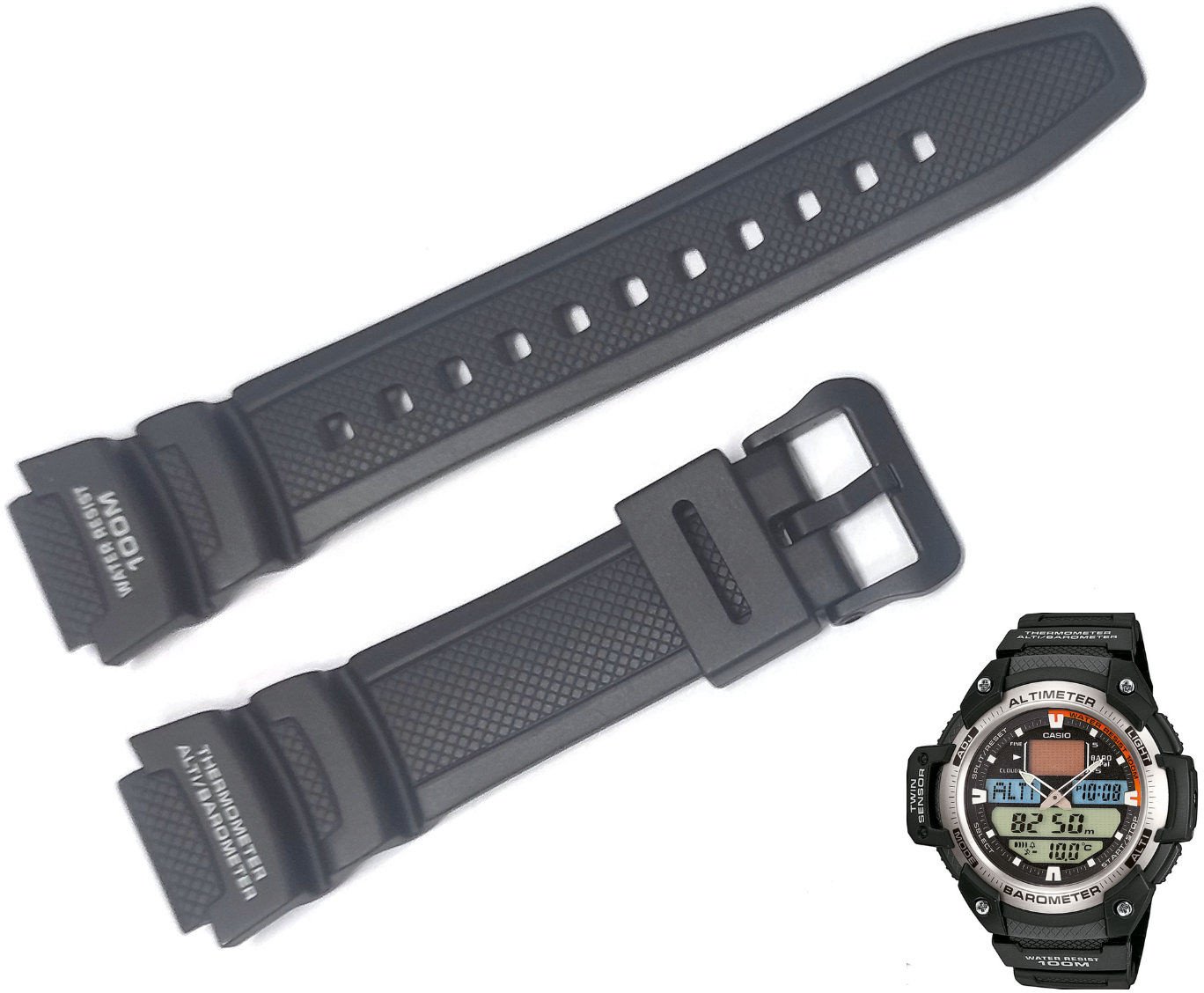 Pasek do zegarka Casio SGW-400H czarny 10360816 .