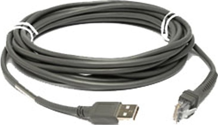 Kabel USB Zebra Zebra USB Cable: Series A kabel USB 4,5 m USB A Szary
