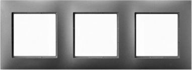 Ospel Aria Ramka potrójna szary mat (R-3U/70)