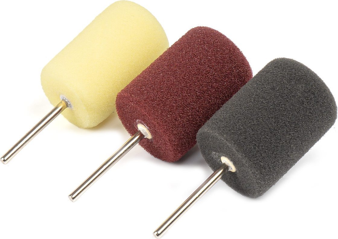 AMiO Gąbki pady polerskie mini zestaw do polerowania detali owalne 3 el. amio-03716