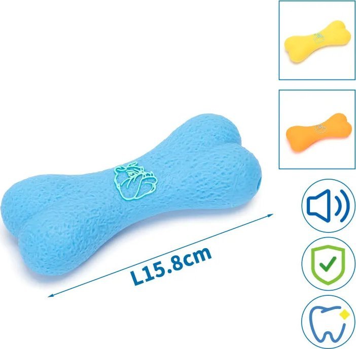 Nobleza Piszcząca winylowa zabawka w kształcie kości dla psa Piszcząca winylowa zabawka w kształcie kości dla psa