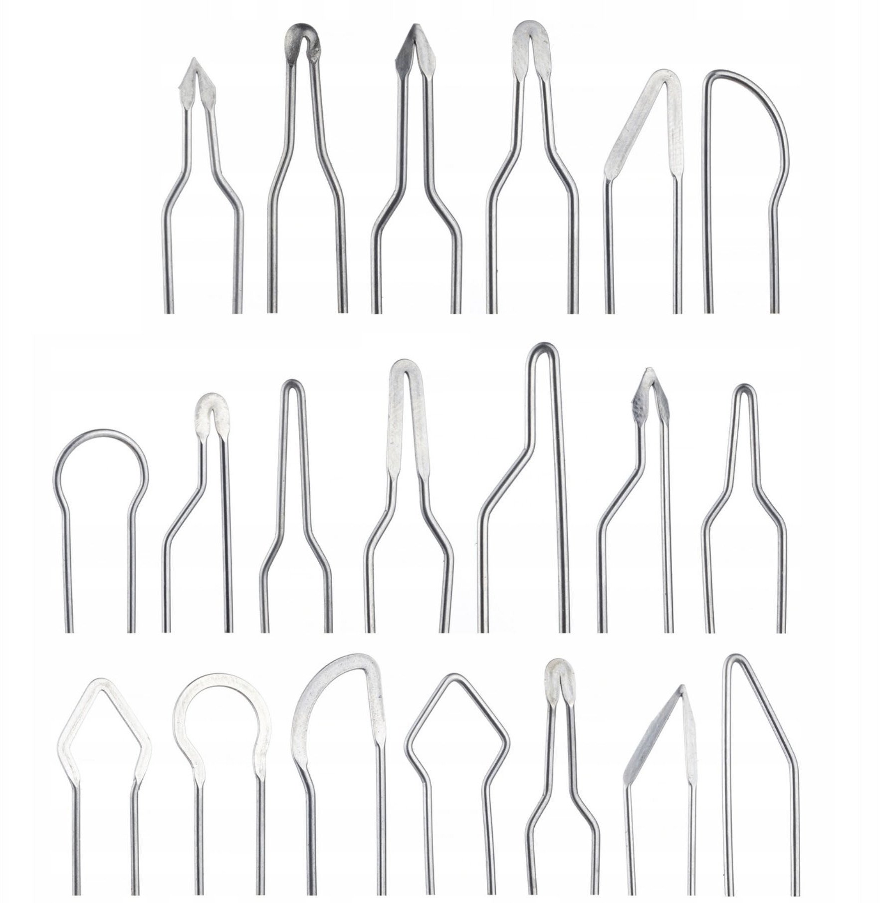 ZESTAW 20 KOŃCÓWEK GROTÓW DO WYPALARKI PIROGRAFIA DREWNO SKÓRA RBB60W RBR60