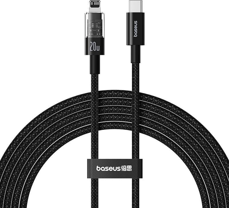 Kabel USB Baseus USB-C - Lightning 2 m Czarny (P10373001111-01)