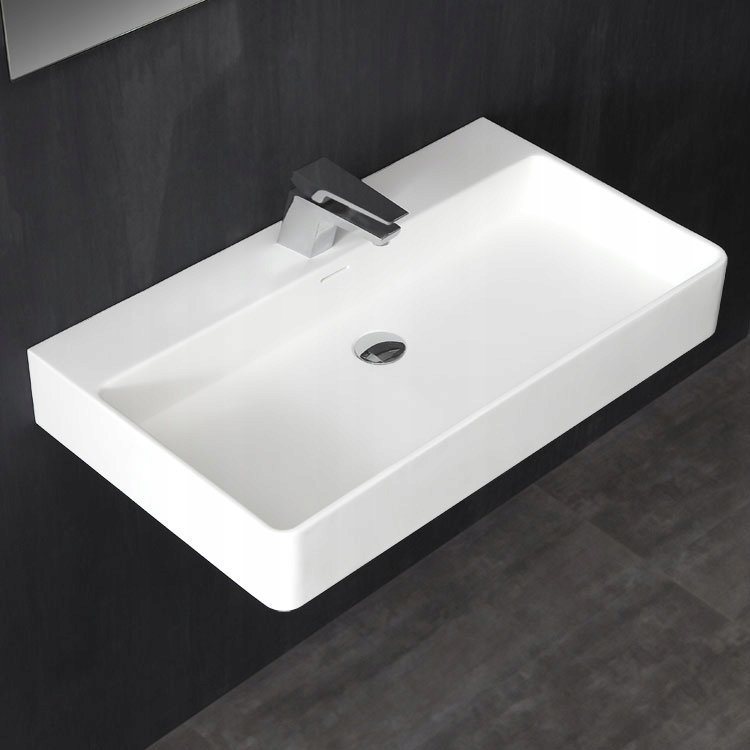 Umywalka EAGO Umywalka nablatowa z konglomeratu StoneArt 80x46