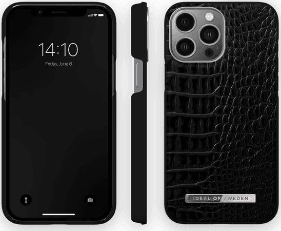 iDeal Of Sweden IDEAL OF SWEDEN IDACSS21-I2167-306 IPHONE 13 PRO MAX NEO NOIR CROCO SILVER