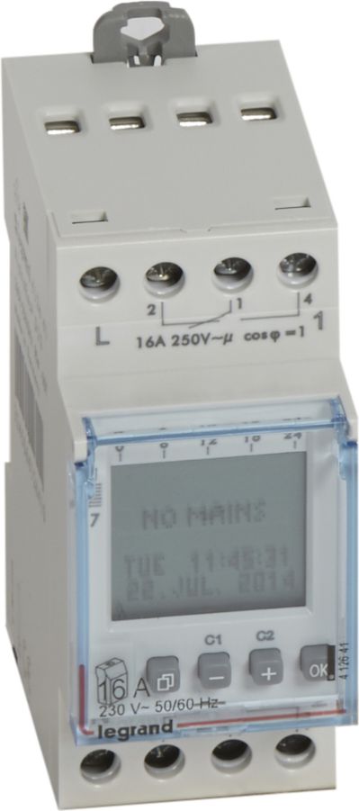 Legrand Programator cyfrowy tygodniowy 2-kanałowy 2-modułowy (412641)