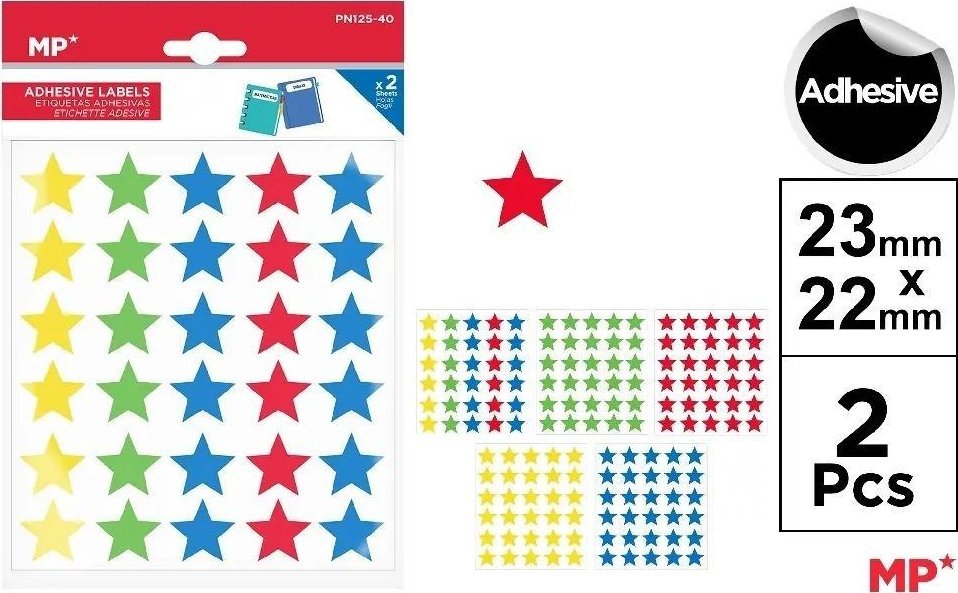 V-TAC Naklejki gwiazdki 2 arkusze