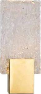 Kinkiet MAXlight Szklany kinkiet VETRO W0289 Maxlight ścienny LED 3W 3000K do salonu złoty