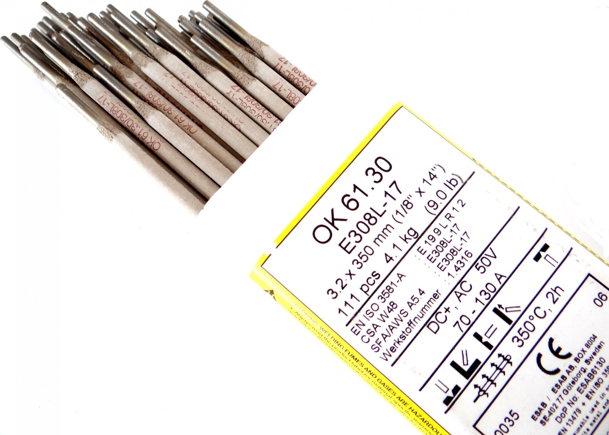 Esab ELEKTRODA RUTYLOWO-KWAŚNA 3,2mm 4,1kg. OK 61.30 ESAB - 6130323020