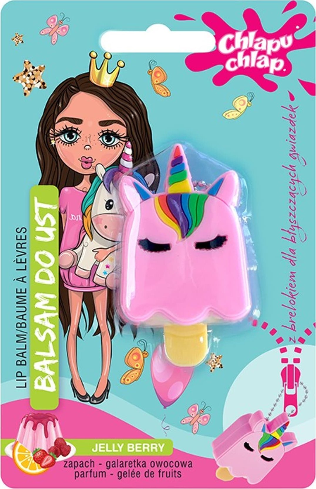 CHLAPU CHLAP Balsam do ust z brelokiem - Galaretka owocowa