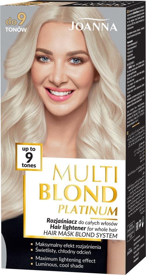 Joanna Joanna Multi Blond Platinum Kremowy Rozjaśniacz do całych włosów - do 9 tonów 1szt