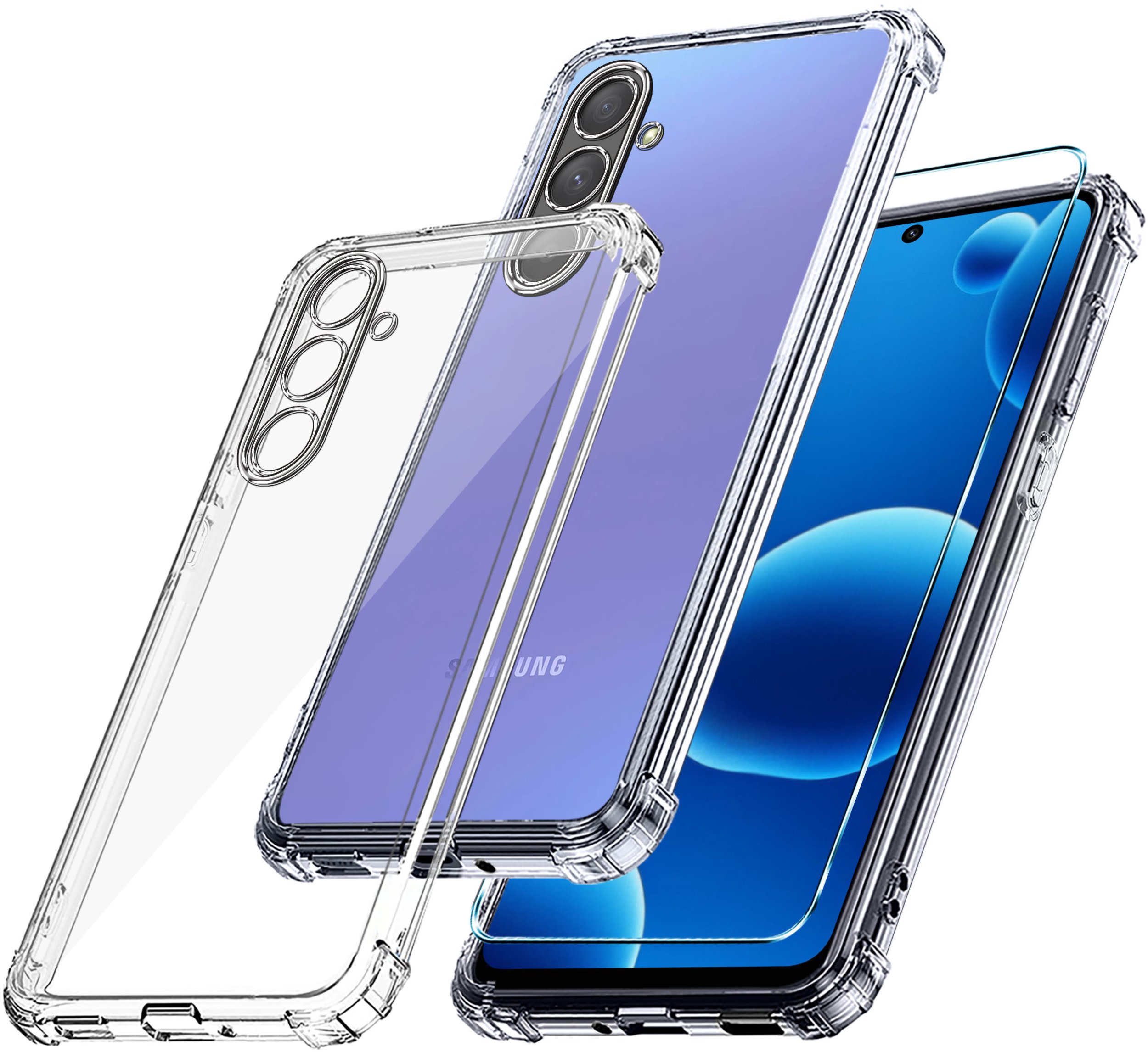 Etui do Samsung A36 5G PANCERNE CASE SILICON GUMOWE SLIM SZKŁO