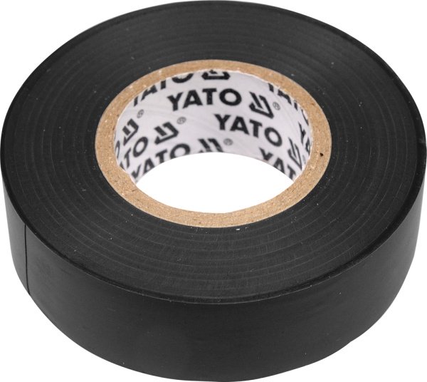 Yato Taśma elektroizolacyjna 19mm x 0,13mm 20m czarna (YT-8165)