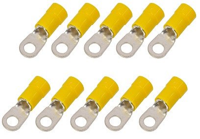 Końcówka oczkowa izol KOE 6mm M4 10szt ERKO