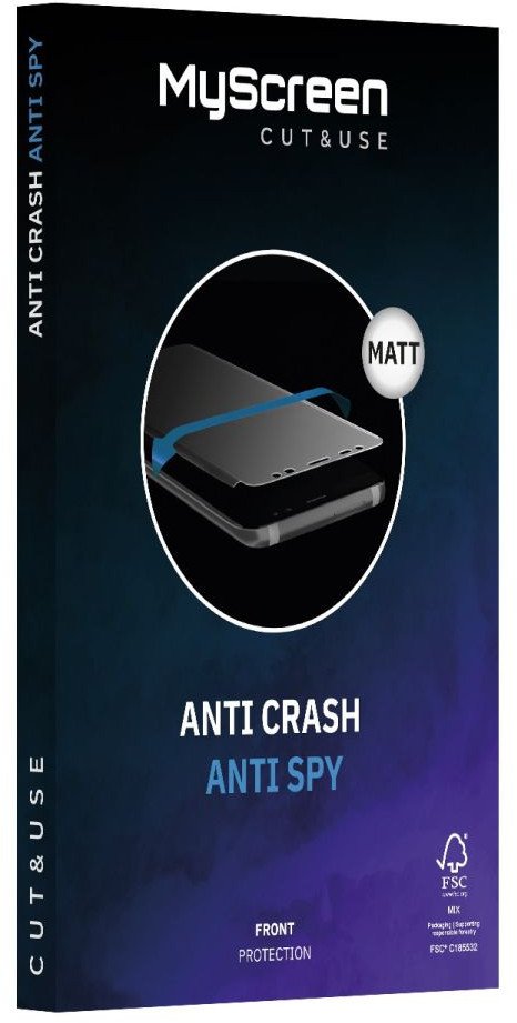 Folia MyScreen CUT&USE 7" ANTI CRASH ANTI SPY MATT 4.0