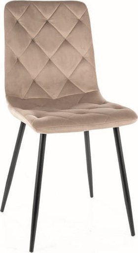 Signal Krzesło JERRY VELVET ciemny beż SIGNAL