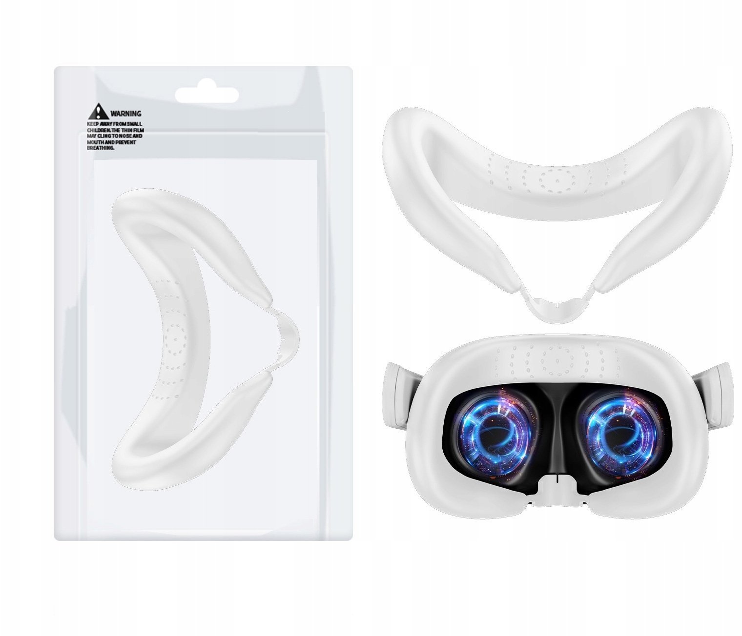 Osłona Silikonowa Ochrona Nasadka Głowa Do Gogli Okularów Vr Meta Quest 3 / Mq015