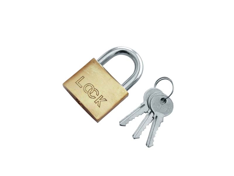 Modeco Kłódka mosiężna BOXER LOCK pałąkowa 50mm MN-02-050