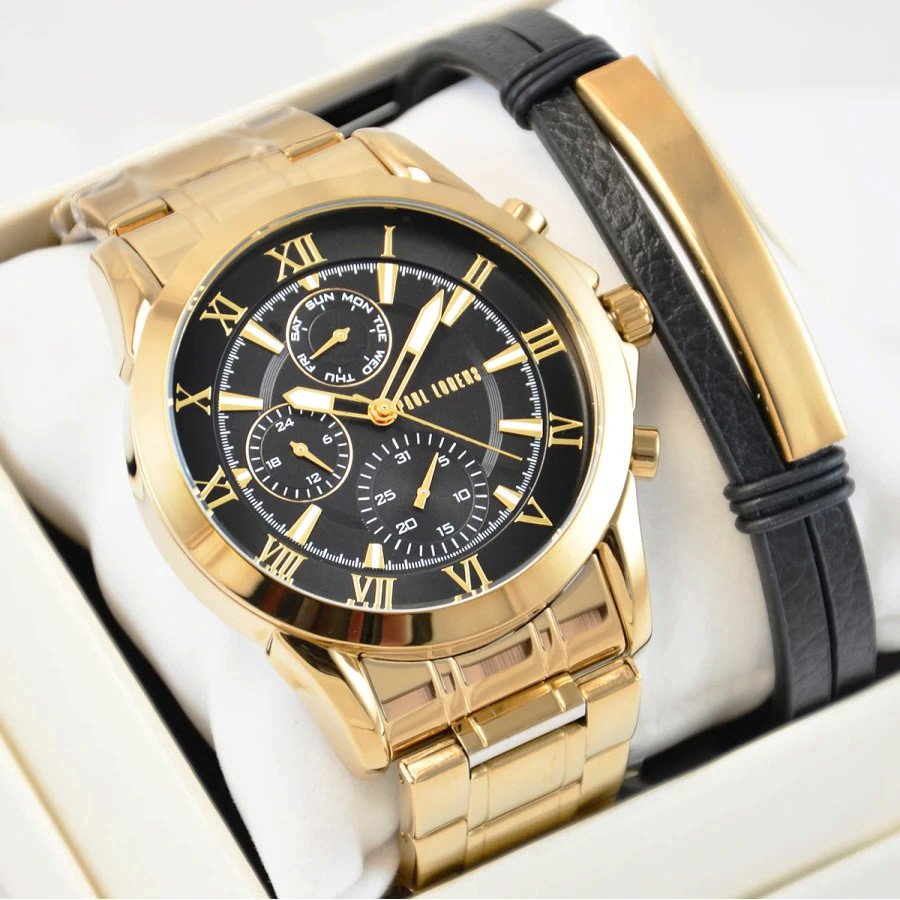 Zestaw męski zegarek Paul Lorens - NEXTON- 3844B2-1D1 + bransoletka