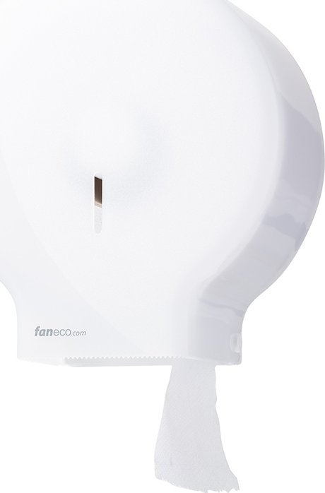 FANECO Pojemnik na papier toaletowy BIAŁY ECO w roli