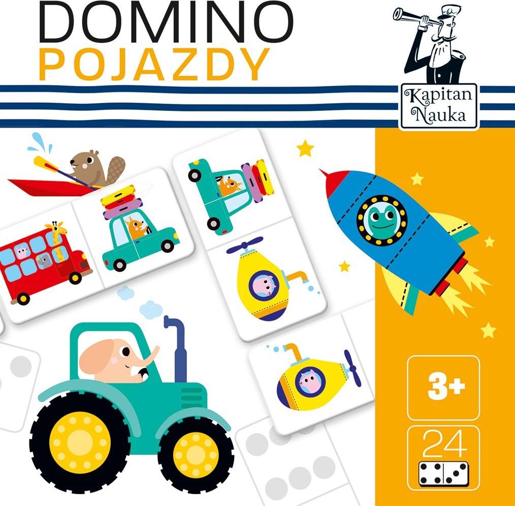 Edgard Kapitan Nauka. Domino obrazkowe. Pojazdy