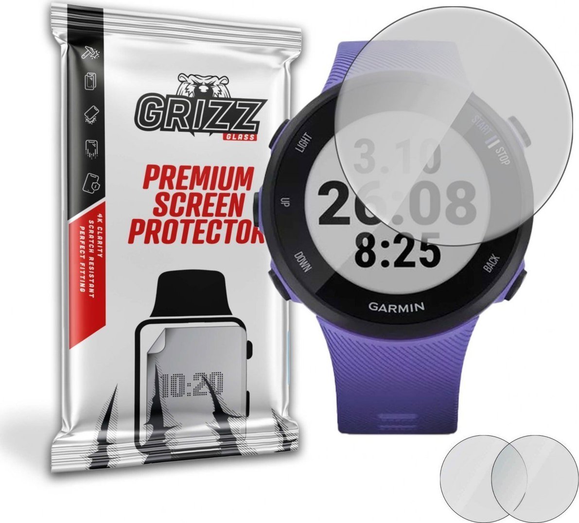 GrizzGlass Folia matowa Grizz Garmin Forerunner 45S