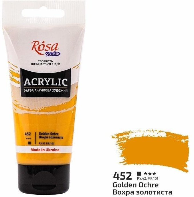 Farba akrylowa golden ochre 452 75ml