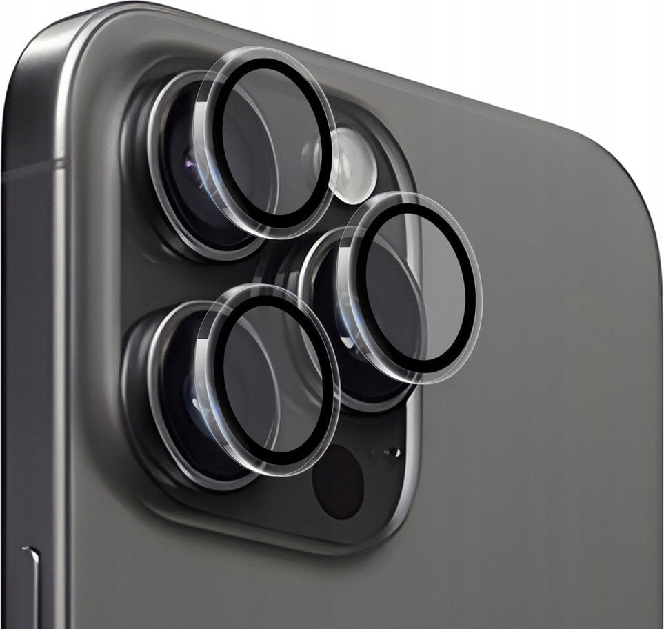 Mobile Origin Easy Lens guards, clear - iPhone 15 Pro/15 Pro Max