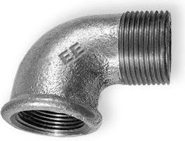 Odlewnia Zawiercie Kolano nakrętno-wkrętne 90° 1 x 3/4" ocynk