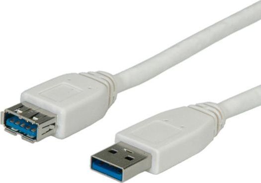 Kabel USB Roline USB-A - 1.8 m Biały (11.02.8978)