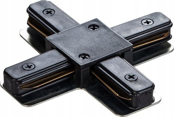 DPM Złączka typu "X" do szyny natynkowej, czarna, X-LINE