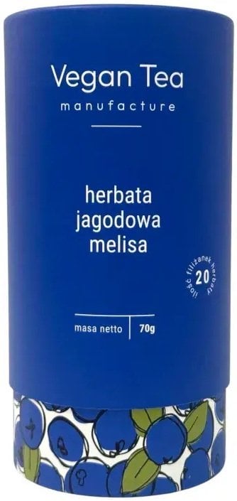 Vegan Tea Herbata ziołowo-owocowa Jagodowa Melisa 70g