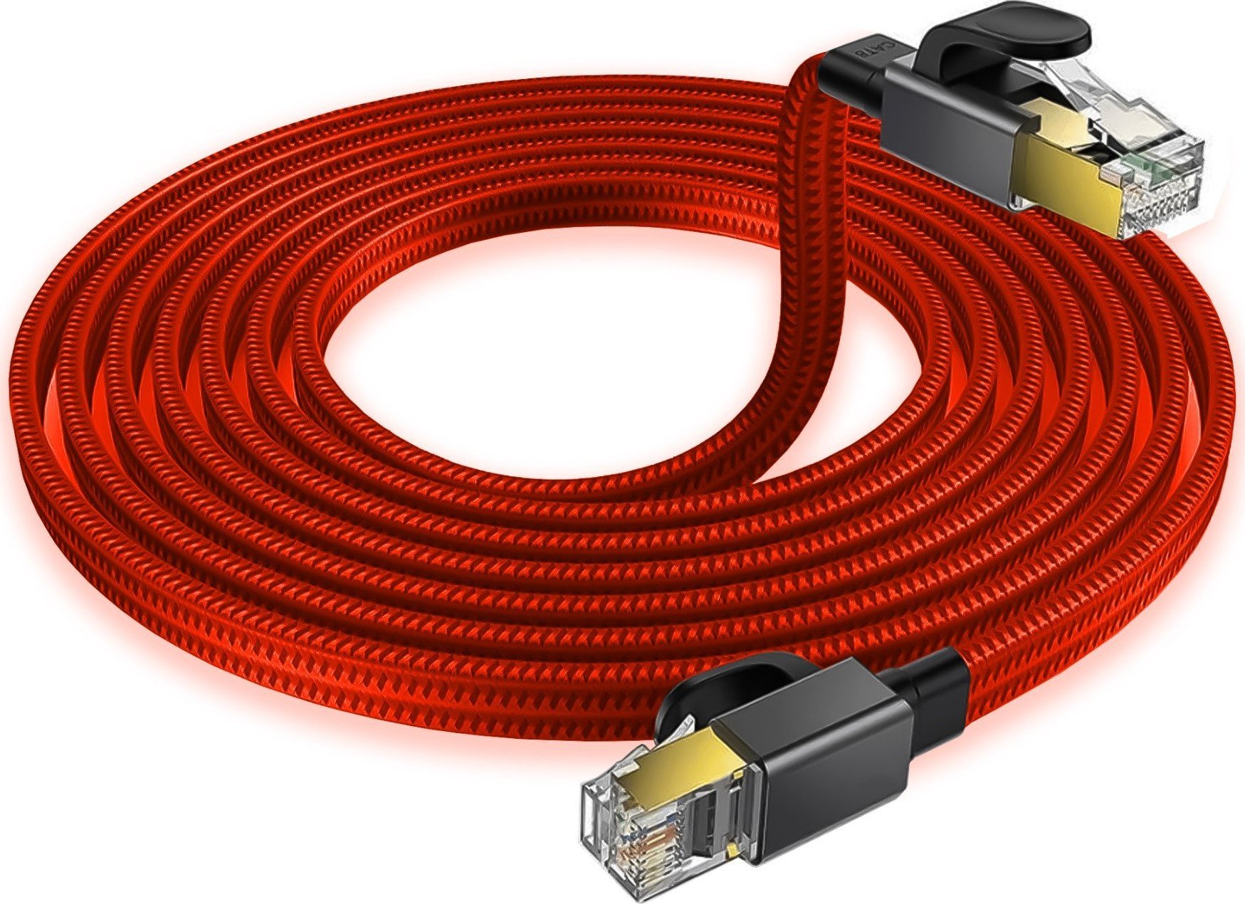 Reagle Reagle Kabel Sieciowy LAN ETHERNET RJ45 Cat8 40Gbps 10M Skrętka Płaski