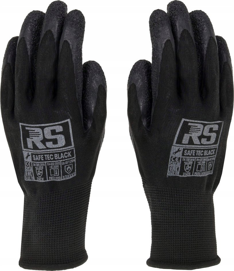 Rękawice RS SAFE TEC BLACK rozmiar 9 - L 1 par