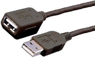 Kabel USB MediaRange USB-A - USB-A 3 m Czarny (MRCS111)