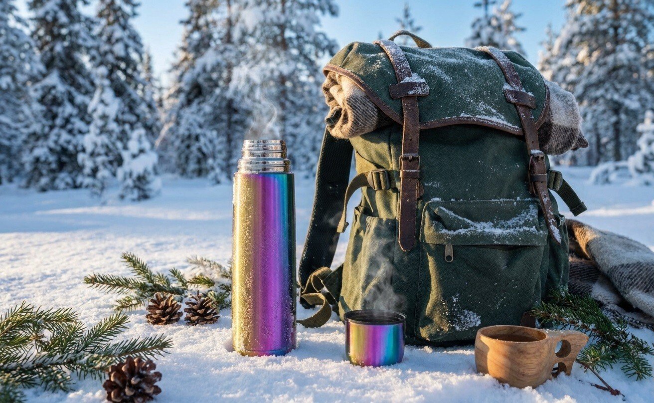 Termos nierdzewny 1 L Ava Rainbow