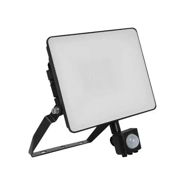 Naświetlacz V-TAC Projektor LED z czujnikiem ruchu FLUXI MC 30W 3600lm 4000K IP65 Czarny 23845-5