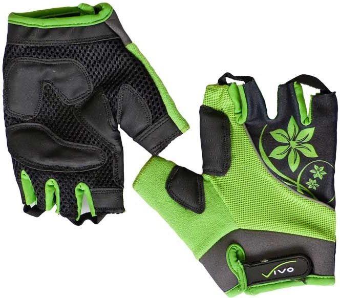 Vivo Rękawiczki rowerowe damskie Lady SB-01-3151 zielono-czarne r. S (4962251)