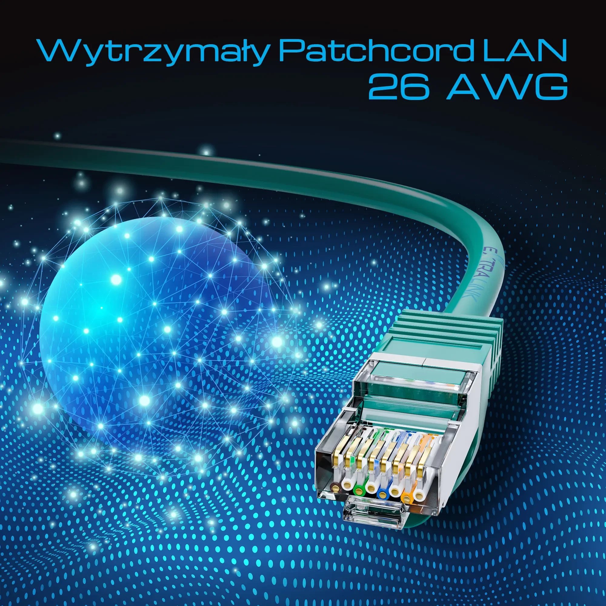 Extralink Kat.7 S/FTP 2m 20G Zielony | Patchcord LAN | Miedź Kabel sieciowy skrętka