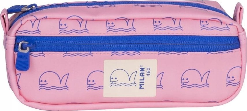 Piórnik 2 komorowy 460 różowy MILAN