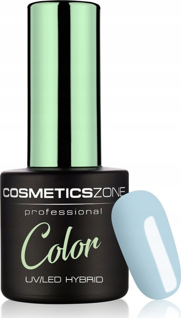 Cosmetics Zone Lakier hybrydowy hipoalergiczny błękitny 7ml - Deep Relax PST40