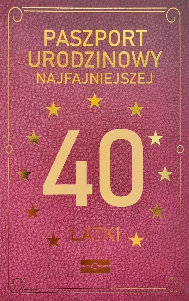 Yeku Karnet Urodzinowy 40 JCX - 038