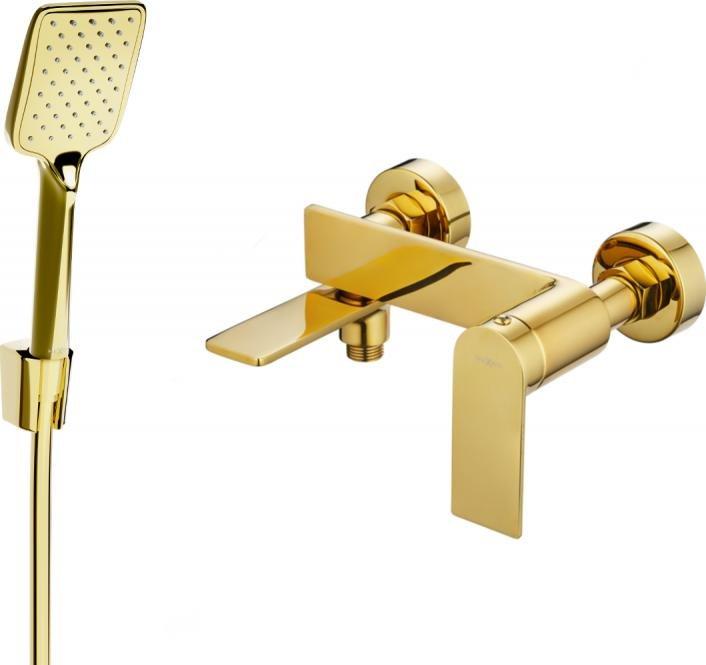Bateria prysznicowa Mexen Mexen Zero R62 bateria wannowa z zestawem prysznicowym, złota - 7113R62-50